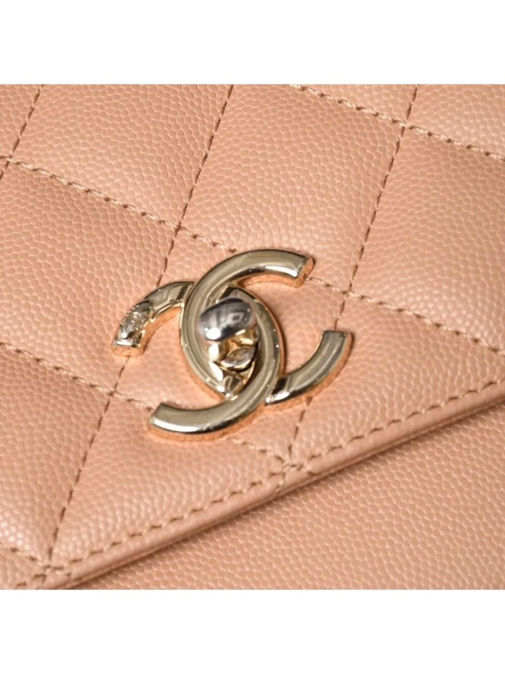 Chanel Business Affinity Chain Shoulder Bag CC Logo Caviar Leather Gold